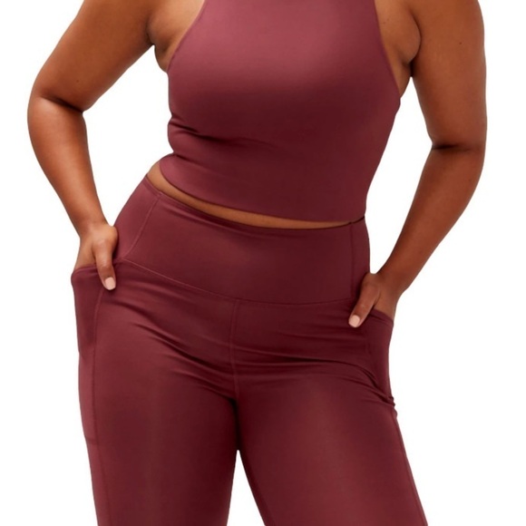 GIRLFRIEND COLLECTIVE *Discontinued* Mulberry Compressive Leggings With Pockets - Picture 2 of 10